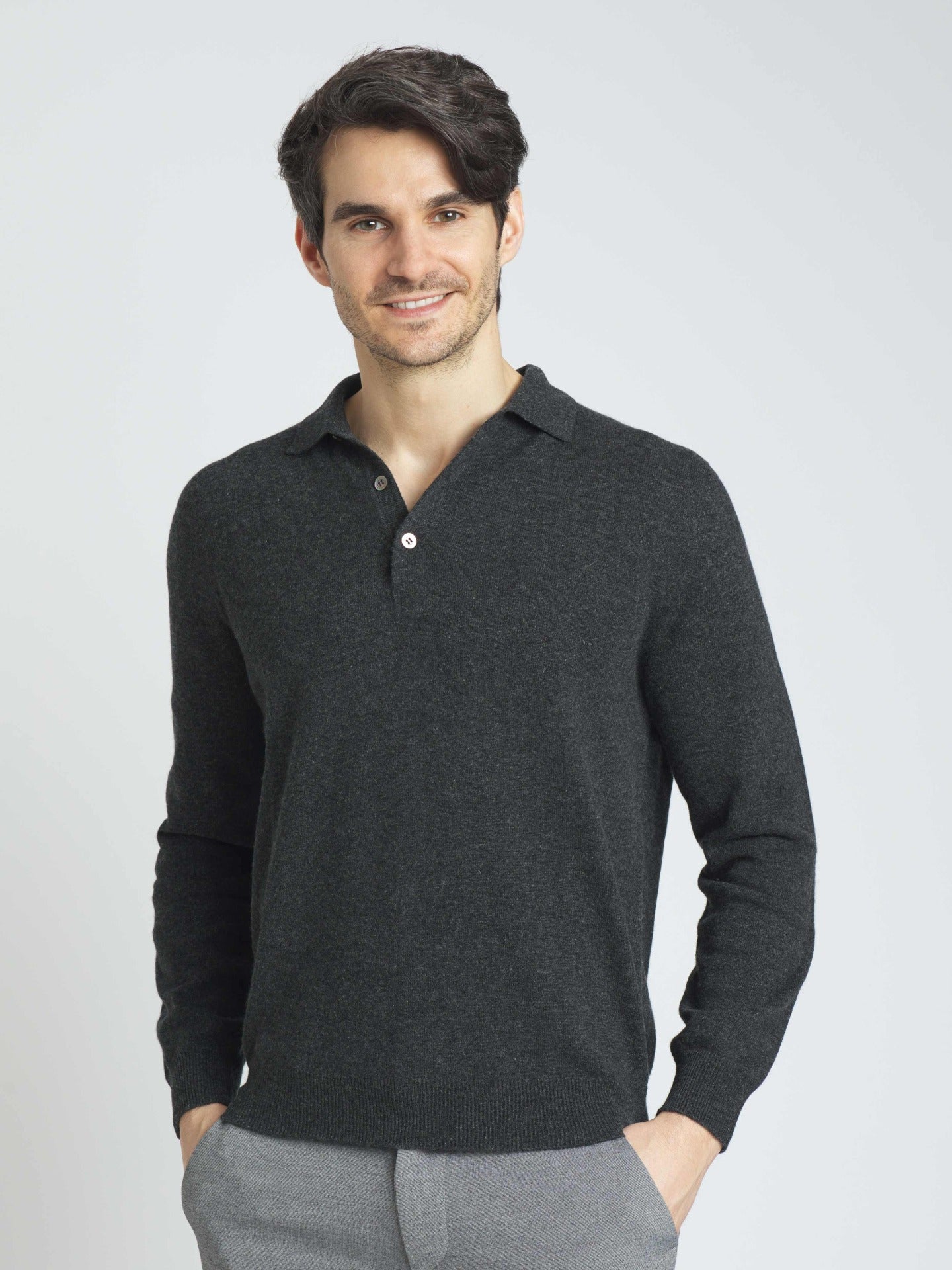 Cashmere Polo Sweater