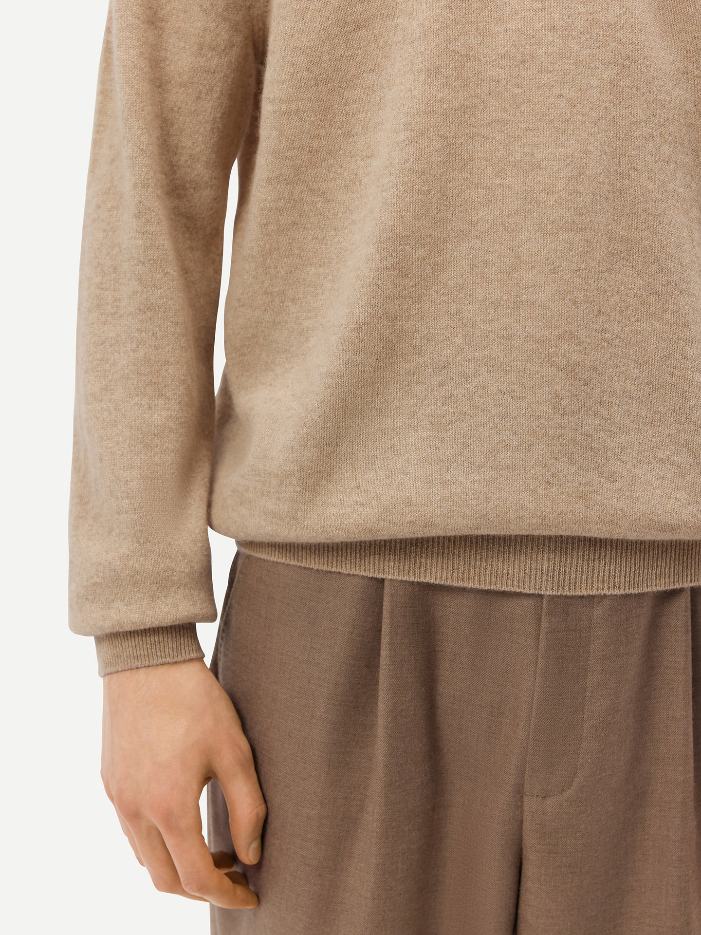 Organic Color Essential Cashmere Polo Sweater