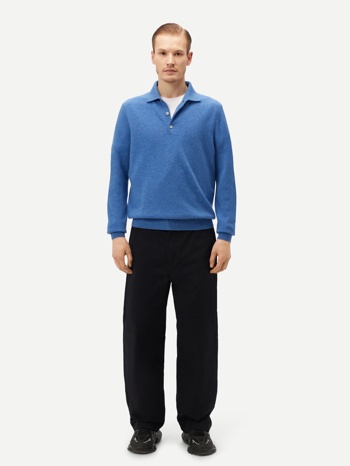 Cashmere Polo Sweater