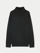 Men's Cashmere Turtleneck Charcoal - Gobi Cashmere #color_charcoal
