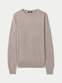 Men's Lightweight Silk Cashmere Textured Sweater Nomad - Gobi Cashmere #color_nomad