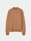 Brown sweater on a light gray background. #color_light-brown