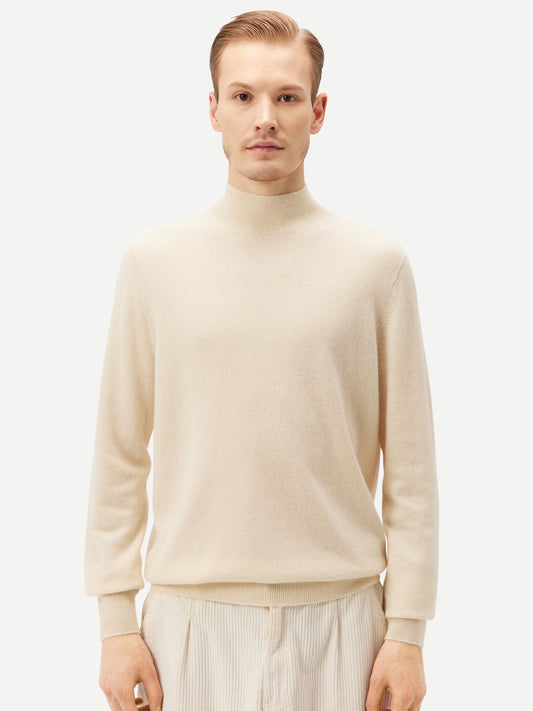 Cashmere Mock Neck Sweater