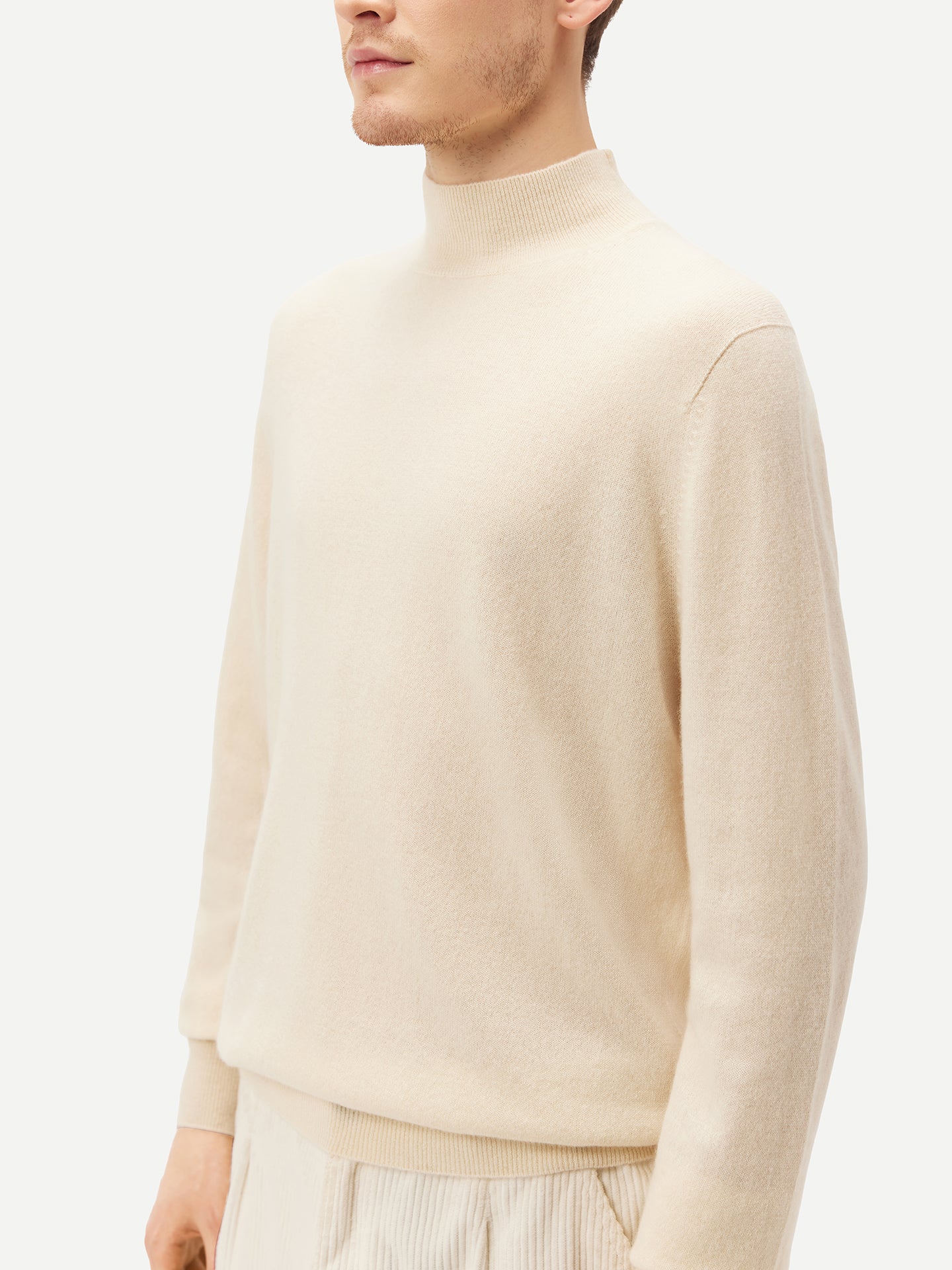 Cashmere Mock Neck Sweater