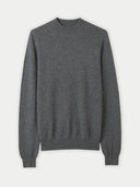 Men's Cashmere Mock Neck Sweater Plum Kitten - Gobi Cashmere #color_plum-kitten