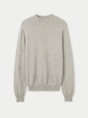 Men's Cashmere Mock Neck Sweater Gray - Gobi Cashmere #color_dawn-blue