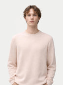 Essential Crewneck Cashmere Sweater Ivory White - Gobi Cashmere #color_ivory-white