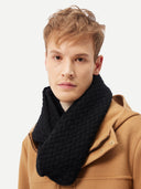 Regenerative-Cashmere Snood Black - Gobi Cashmere #color_black