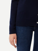 Women’s Cashmere V-Neck Cardigan Navy | GOBI US #color_navy