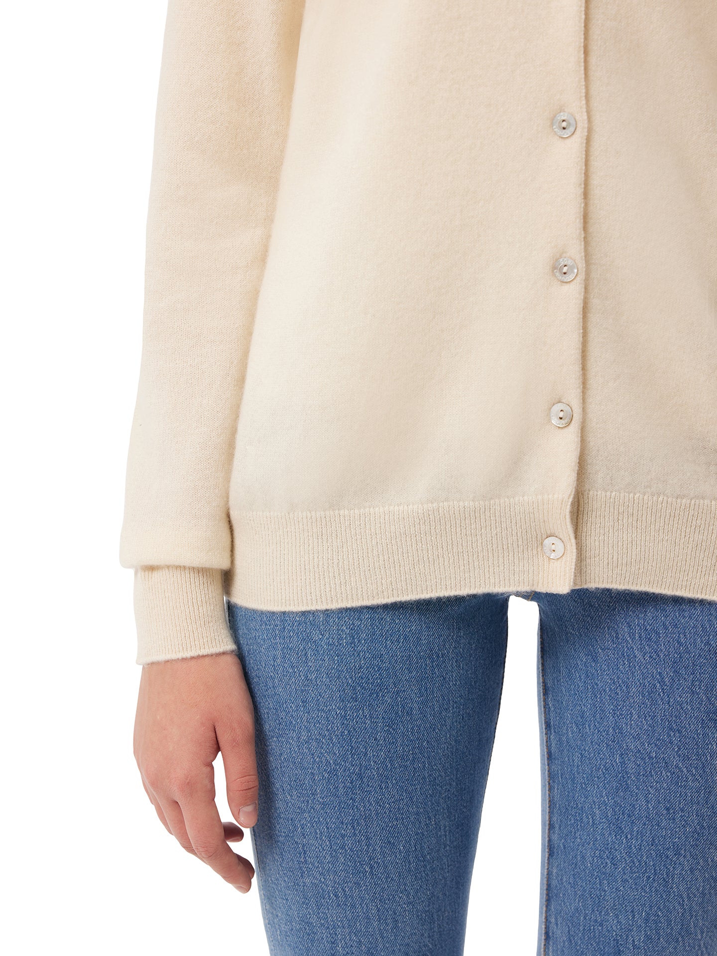 Cashmere Crew Neck Cardigan