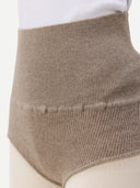 close up of a brown underwear with high waist #color_taupe