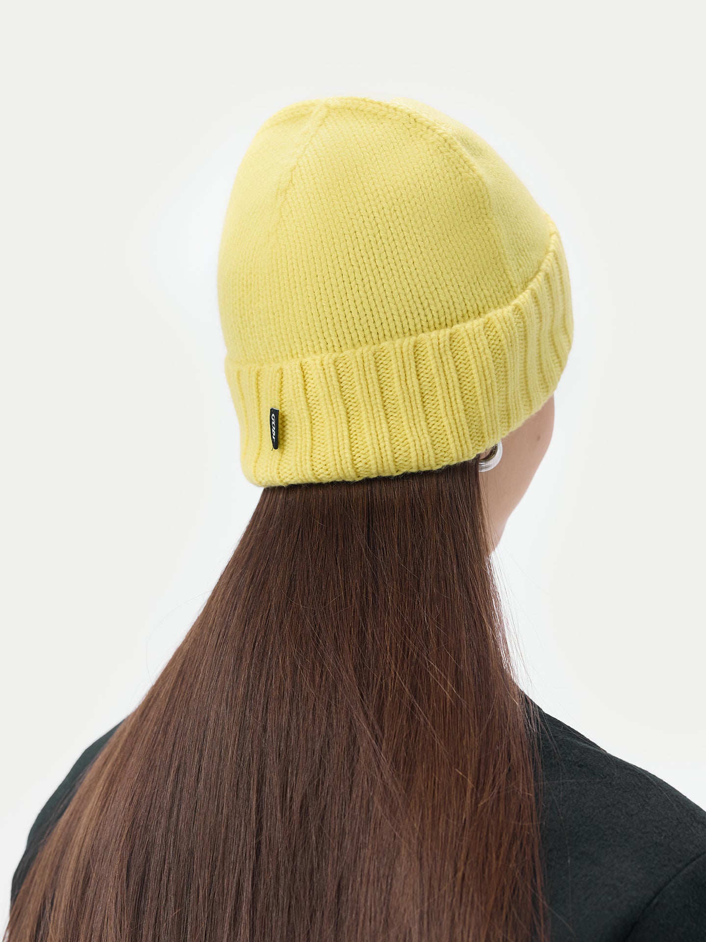 Cashmere Rib Knit Hat /Unisex/