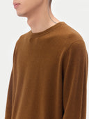 Essential Crewneck Cashmere Sweater Cinnamon Brown - Gobi Cashmere #color_cinnamon-brown