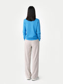 Essential Cashmere Crewneck Sweater Cendre Blue - Gobi Cashmere #color_cendre-blue