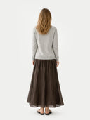 Essential Cashmere Full-Zip Cardigan High Rise - Gobi Cashmere #color_high-rise