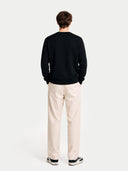Essential Crewneck Cashmere Sweater Black - Gobi Cashmere #color_black
