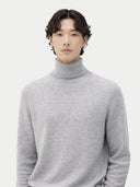 Essential Turtleneck Cashmere Sweater Vapor Blue - Gobi Cashmere #color_vapor-blue