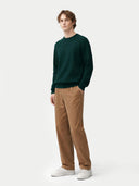 Essential Crewneck Cashmere Sweater Dark Green - Gobi Cashmere #color_dark-green