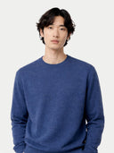 Essential Crewneck Cashmere Sweater Bijou Blue - Gobi Cashmere #color_bijou-blue