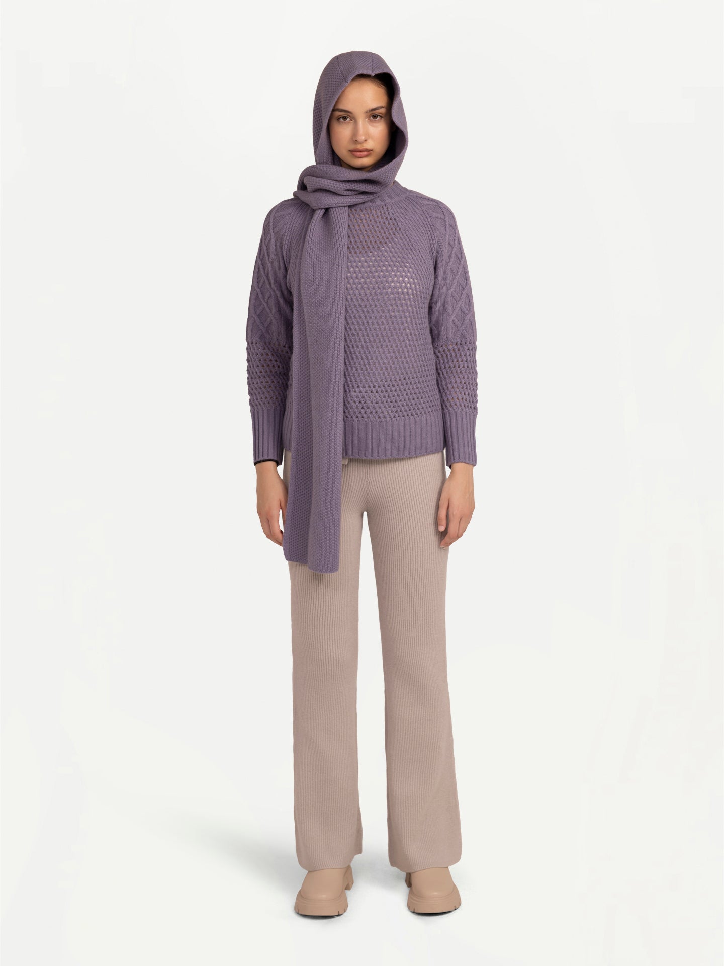 Hooded Cashmere Scarf