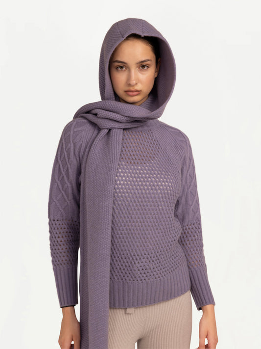 Hooded Cashmere Scarf