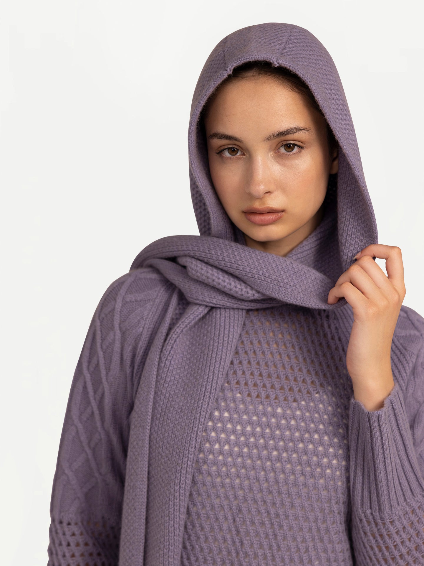 Hooded Cashmere Scarf