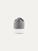 back view of a gray cashmere sneaker #color_stone-gray