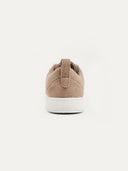 back view of a beige cashmere sneaker #color_taupe