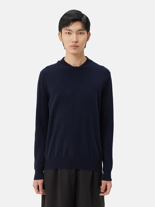 Double-Neckline Cashmere Sweater