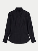Black shirt on a light gray background #color_black