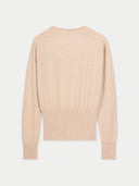 back view of a beige sweater on a white background #color_beige