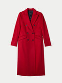 peak lapel red coat  #color_red