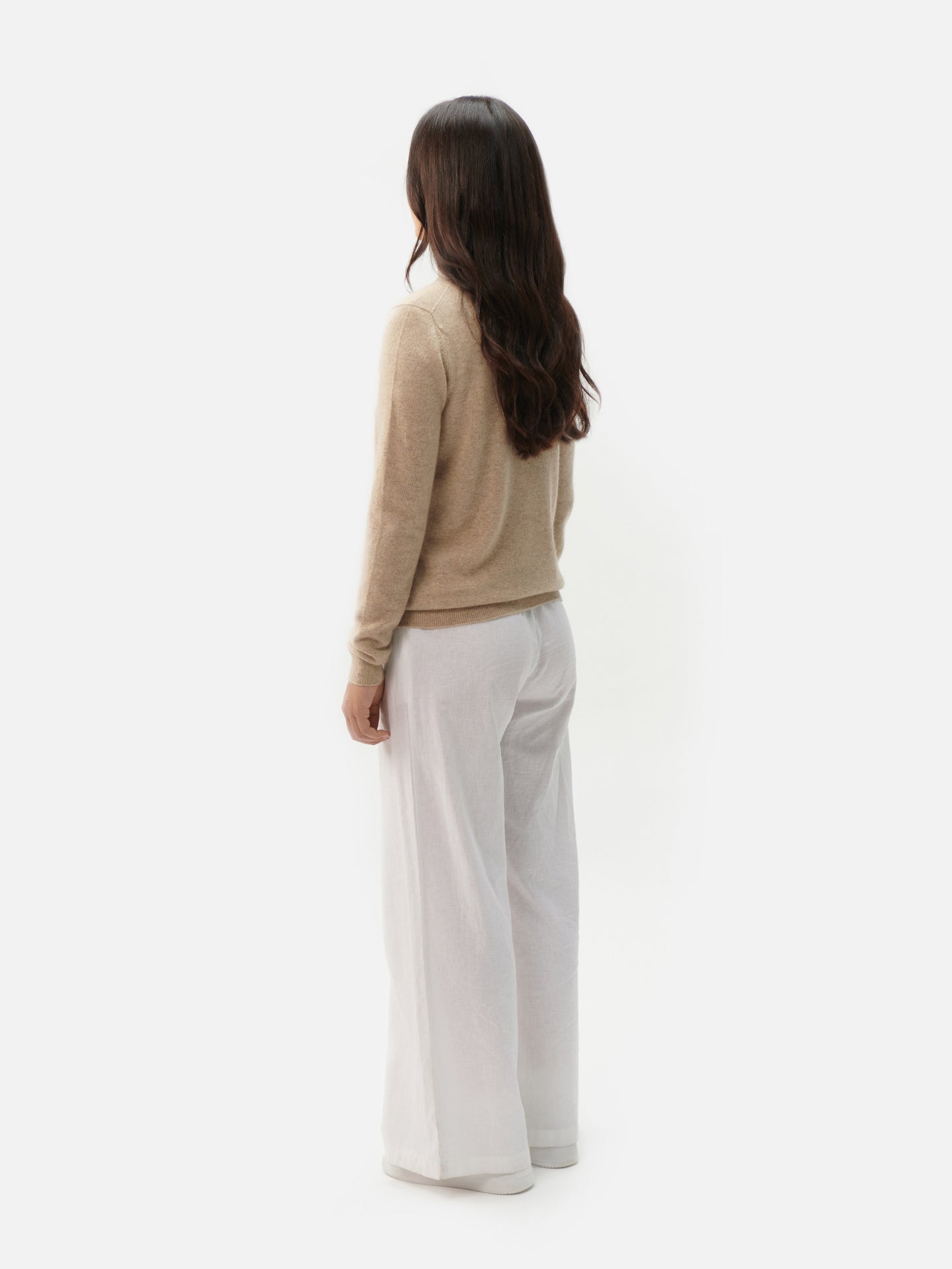 Organic Colour Essential Cashmere Full-Zip Cardigan