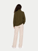 Cashmere Quarter-Zip Sweater Avocado - Gobi Cashmere #color_avocado