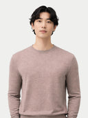 Cashmere Silk C-Neck Sweater Timber Wolf - Gobi Cashmere #color_timber-wolf