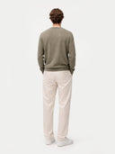 Essential Crewneck Cashmere Sweater Vetiver - Gobi Cashmere #color_vetiver
