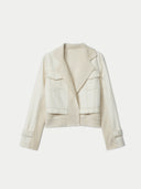 Beige jacket on a white background #color_off-white