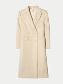 Beige overcoat on a white background #color_beige