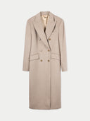 Beige overcoat on a white background #color_taupe