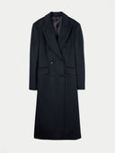 Black overcoat on a light gray background #color_black