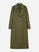 Green overcoat on a white background #color_avocado