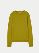 Green sweater on a white background #color_celery