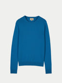 Essential Cashmere Crewneck Sweater Cendre Blue - Gobi Cashmere #color_cendre-blue