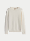 White sweater on a light gray background #color_coconut-milk