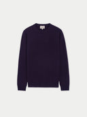 Purple Pennant Cashmere Crew Sweater for Women | GOBI US #color_purple-pennant