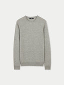 Dawn Blue Cashmere Crew Neck Sweater for Women | GOBI US #color_dawn-blue