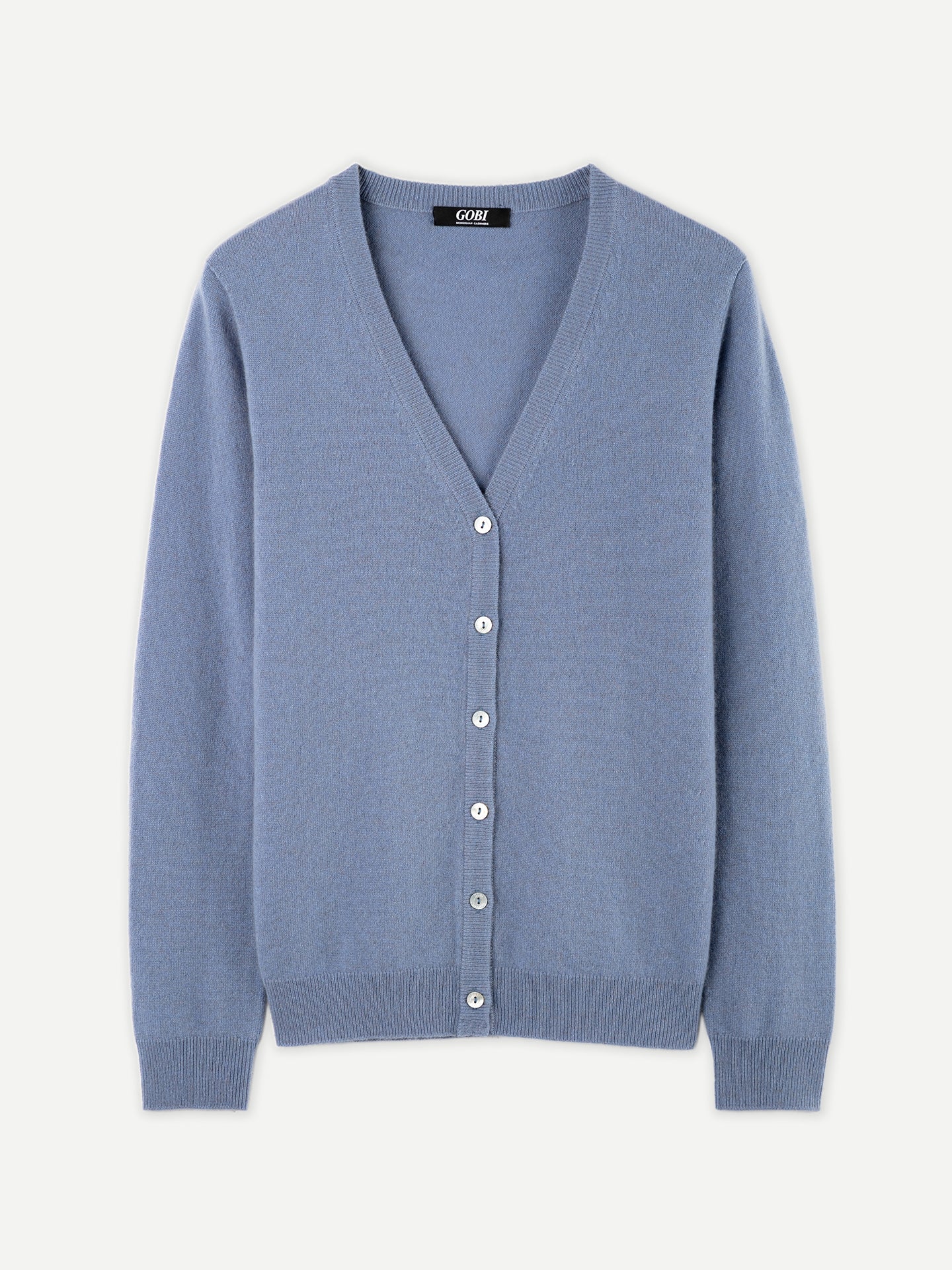 Women's Cashmere V-neck Button Cardigan English Manor - Gobi Cashmere