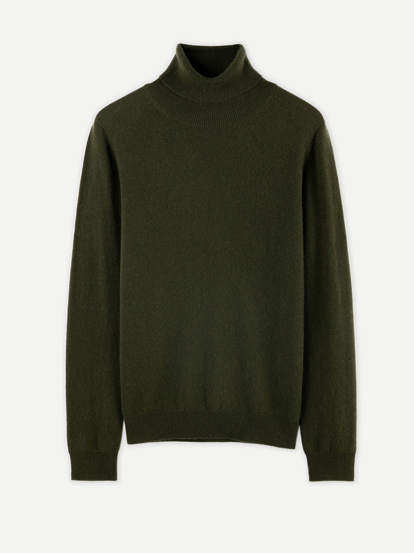 Women's Cashmere Classic Turtleneck Capulet Olive  - Gobi Cashmere