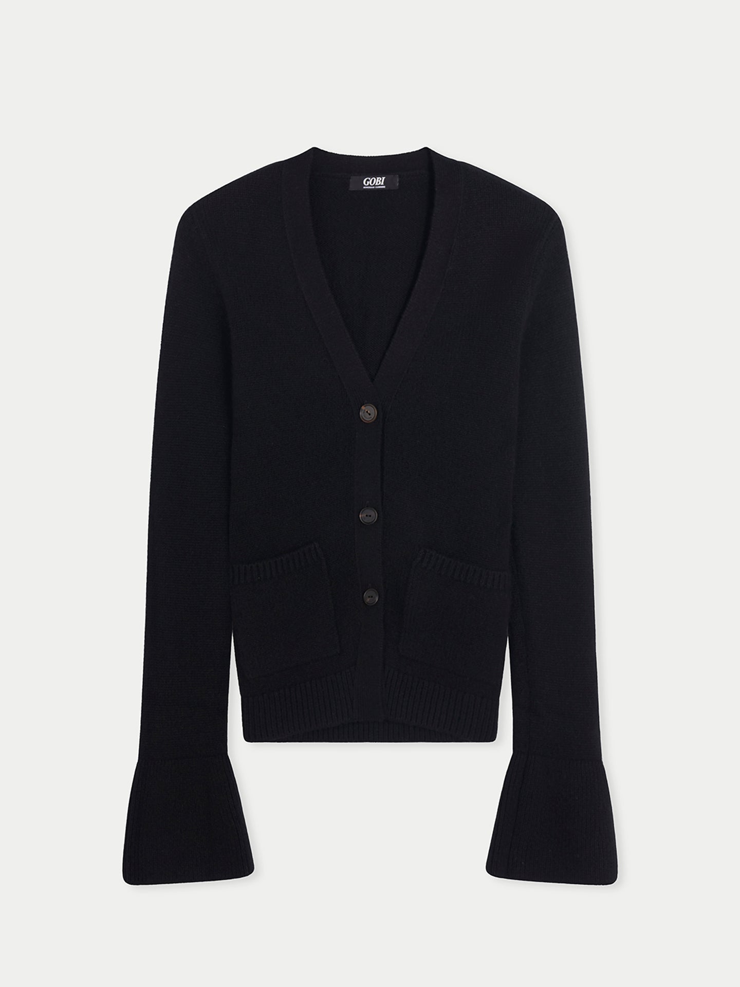 Buttoned Cashmere V-Neck Cardigan