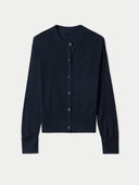 Black cardigan on a light gray background #color_black